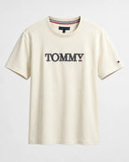 TOMMY HILFIGER Embroidered Logo Regular Fit Cotton T-Shirt