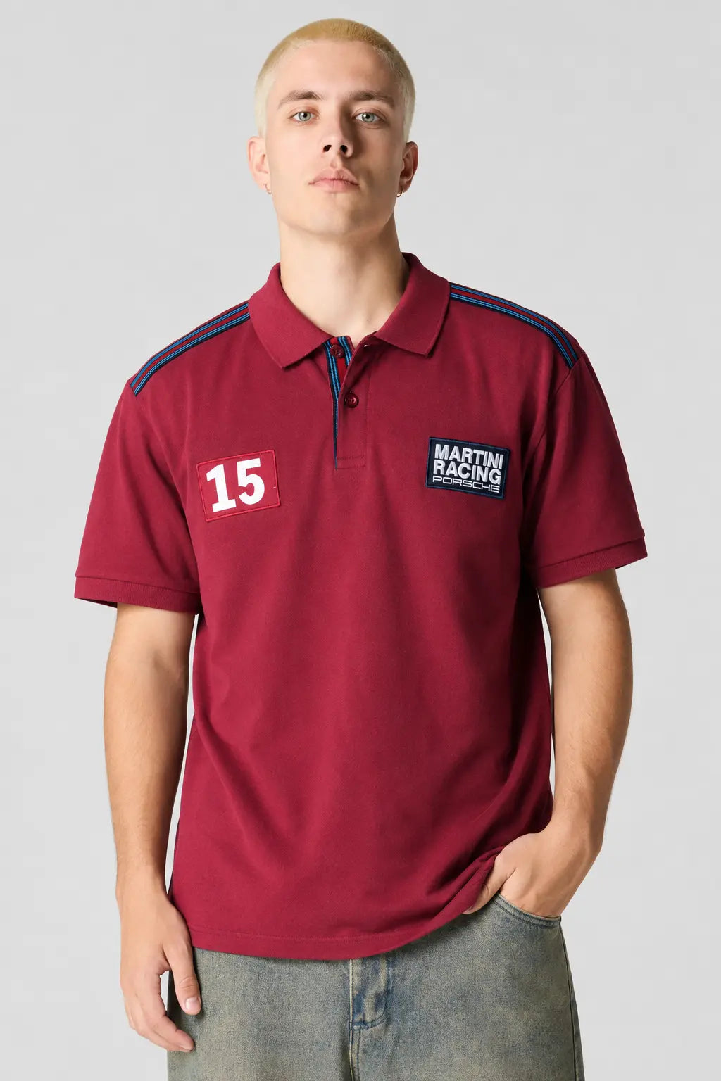 Porsche MARTINI RACING Men's Polo Shirt 100% Cotton